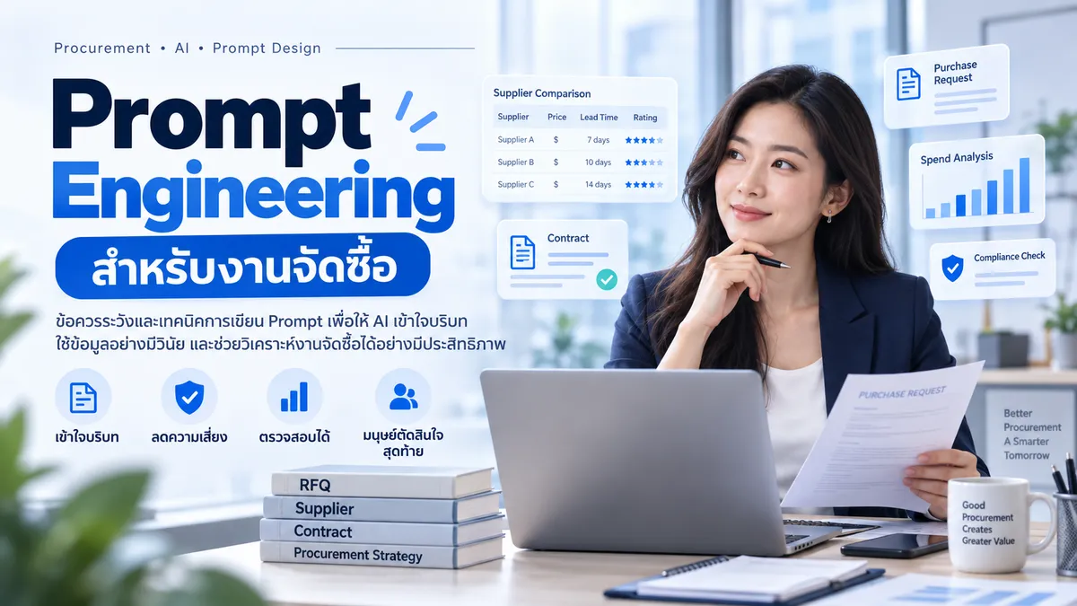 ข้อควรระมัดระวังและเทคนิคการเขียน Prompt สำหรับงานจัดซื้อ