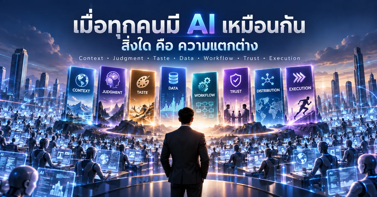 วิธีการเอาชนะในโลกที่ทุกคนมี AI ให้ใช้เหมือนกัน