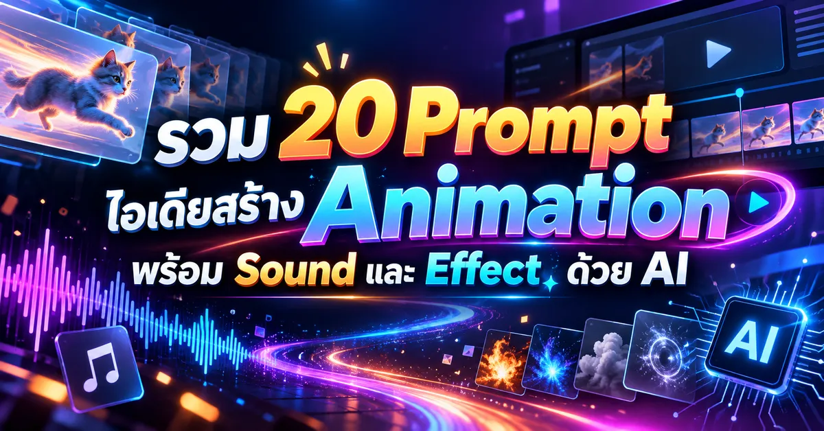 20 สไตล์สร้าง Animation + Music + Effect