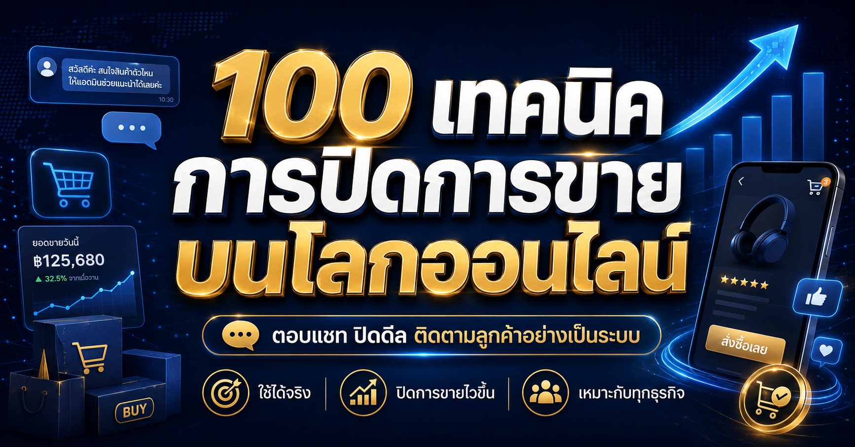 100 เทคนิคการปิดการขายบนโลกออนไลน์